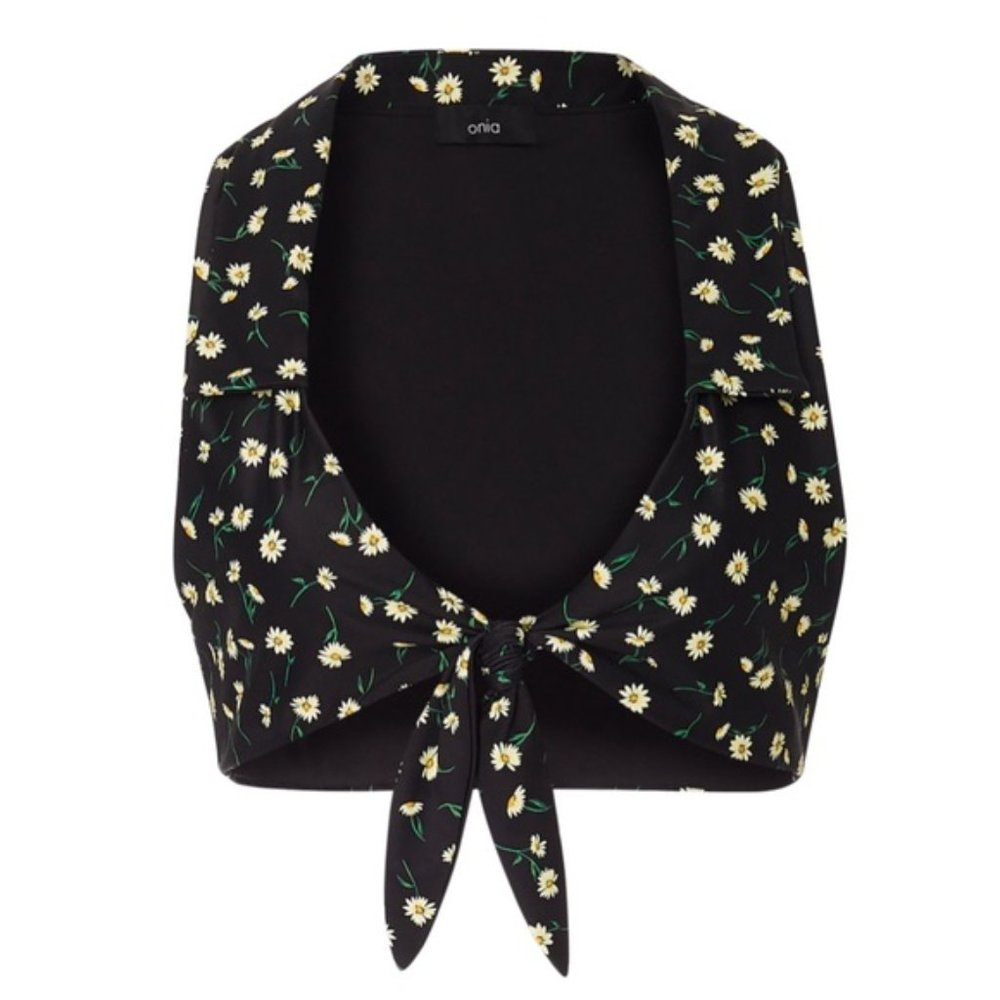 ONIA x We Wore What Salerno Bikini Top - Floral Halter NWT